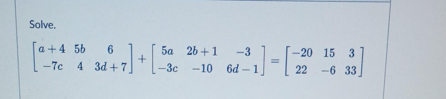Solved Solve. | Chegg.com