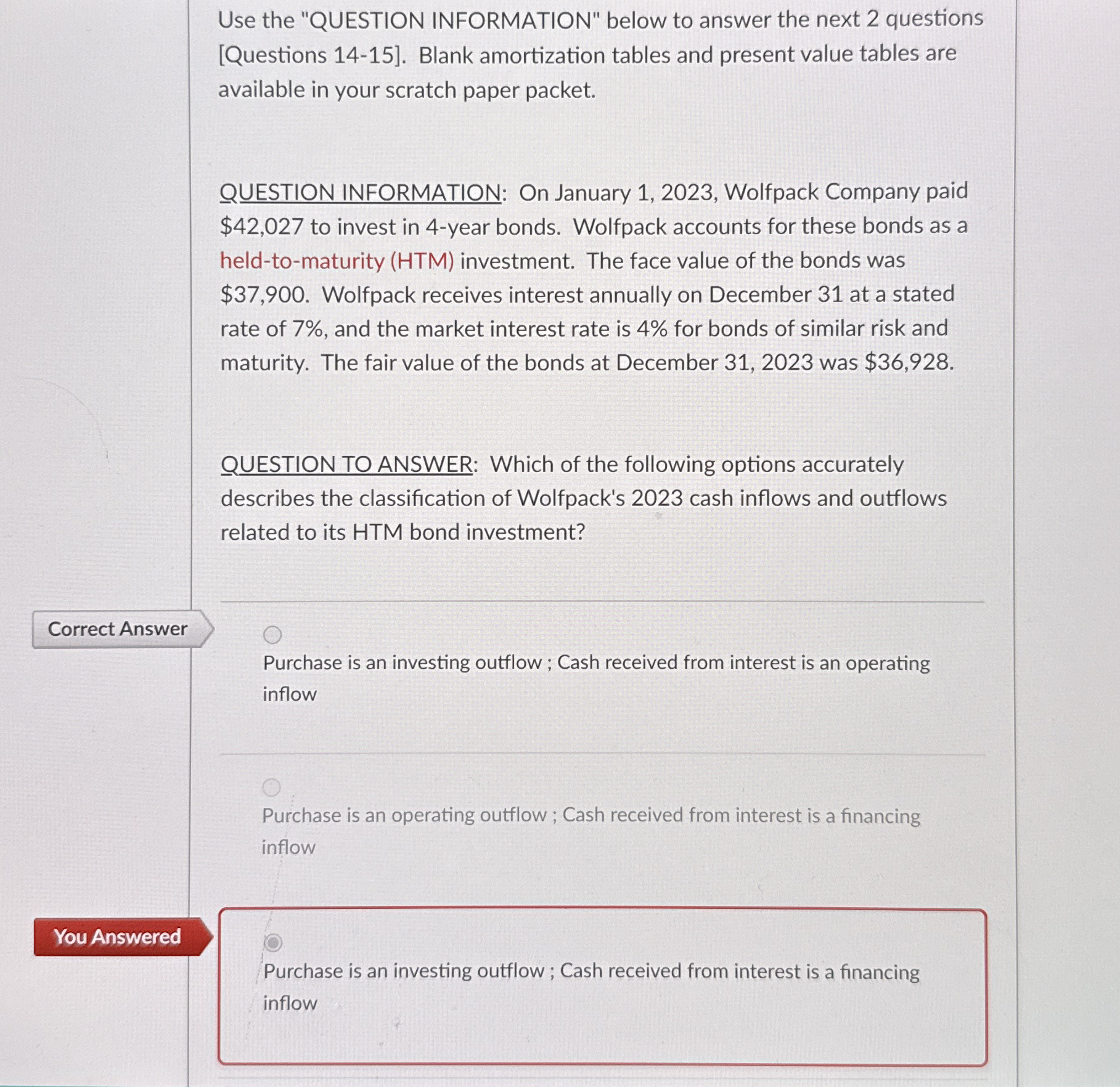 Solved Use the "QUESTION INFORMATION" below to answer the | Chegg.com