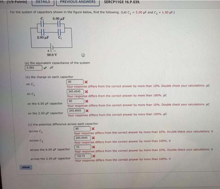 Solved 11. [1/9 Points] DETAILS PREVIOUS ANSWERS SERCP11GE | Chegg.com