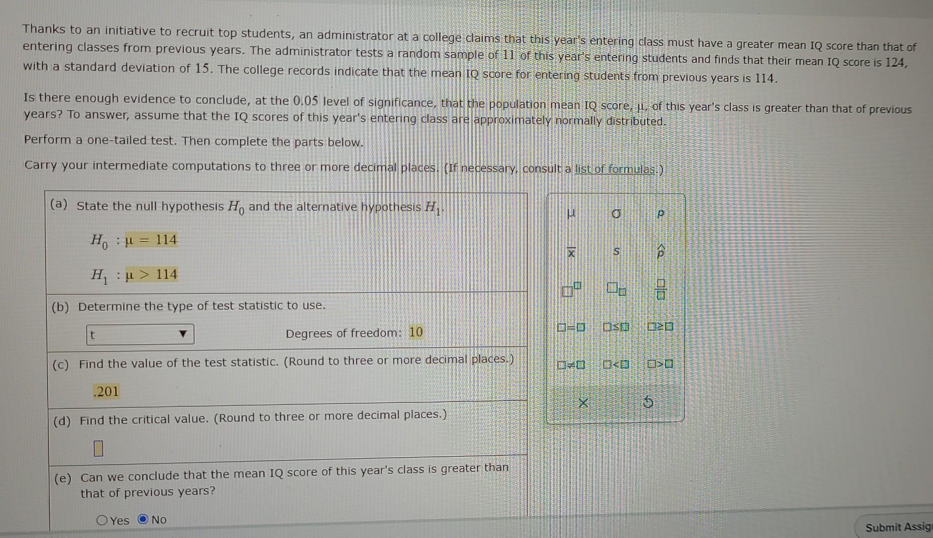 Solved Thanks to an initiative to recruit top students, an | Chegg.com