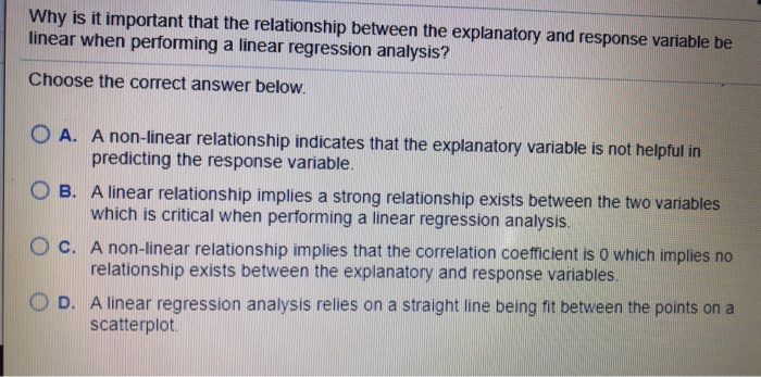 Solved Why is it important that the relationship between the | Chegg.com
