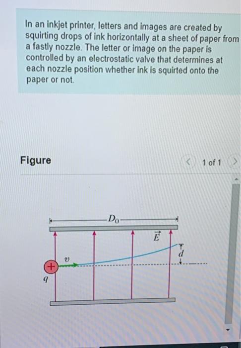 Solved In an inkjet printer, letters and images are created | Chegg.com