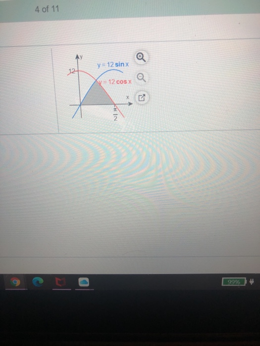 find the area of the shaded region shown in the graph