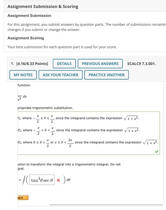 Solved Your best submission for each question part is used | Chegg.com