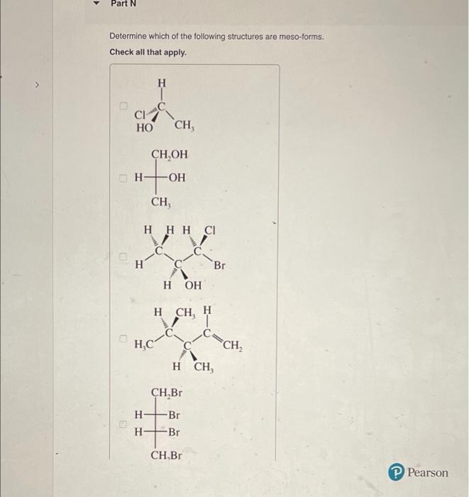determine which of the following structures are | Chegg.com