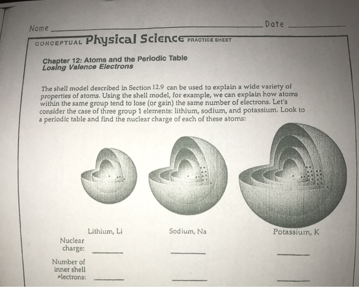 physical science atoms