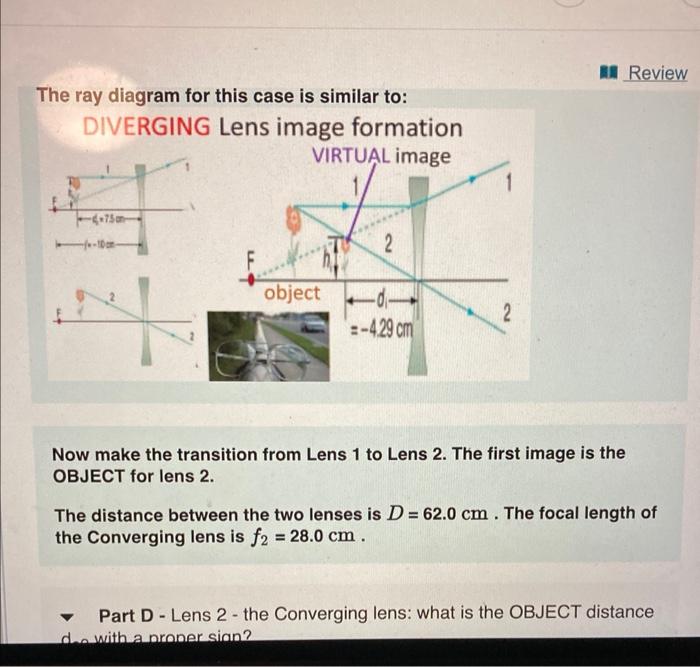 Solved Review Learning Goal: Two Lenses in Combination - you | Chegg.com