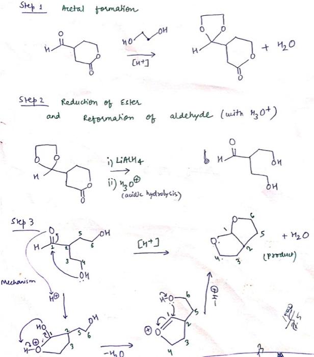 Solved Fill in necessary reagents or intermediates.Step 1 | Chegg.com