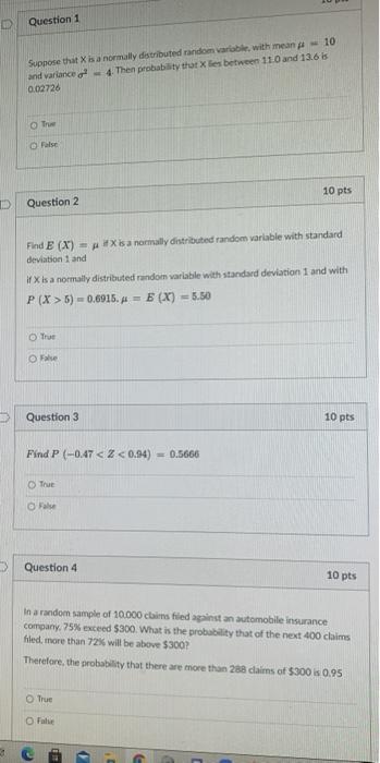 Solved Question 1 Suppose that is a normally distributed | Chegg.com
