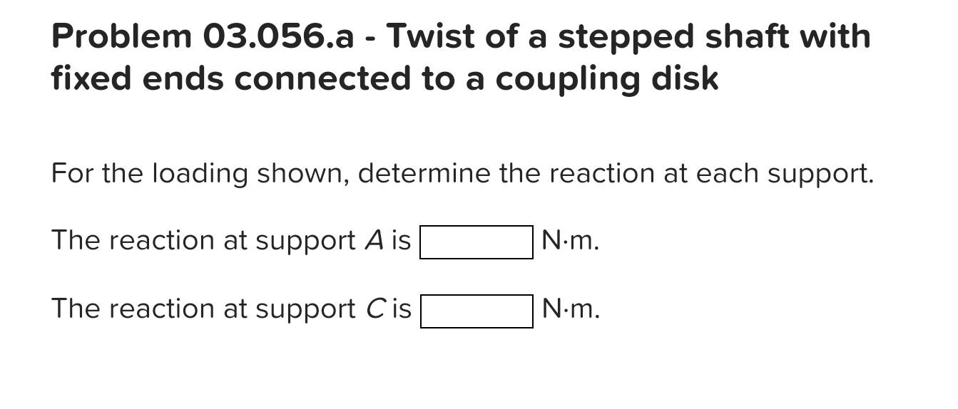 Solved Required Information Problem 03.056 - Twist Of A | Chegg.com