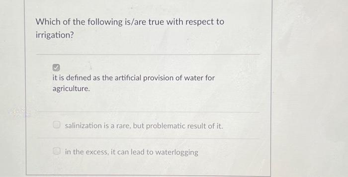 Solved Which of the following is/are true with respect to | Chegg.com