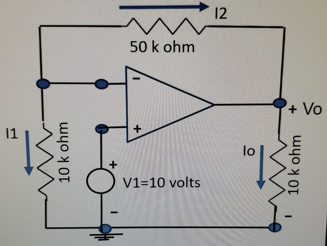 Solved For the indicated circuit find the Vo voltage and I1, | Chegg.com