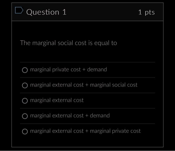 Solved Marginal External Cost Marginal External Cost Chegg Com   Image