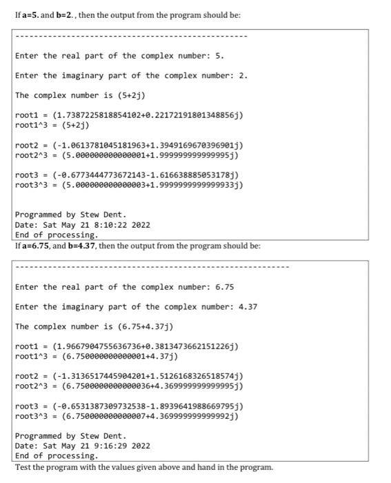 Solved Each program must start with a multi-line comment as | Chegg.com