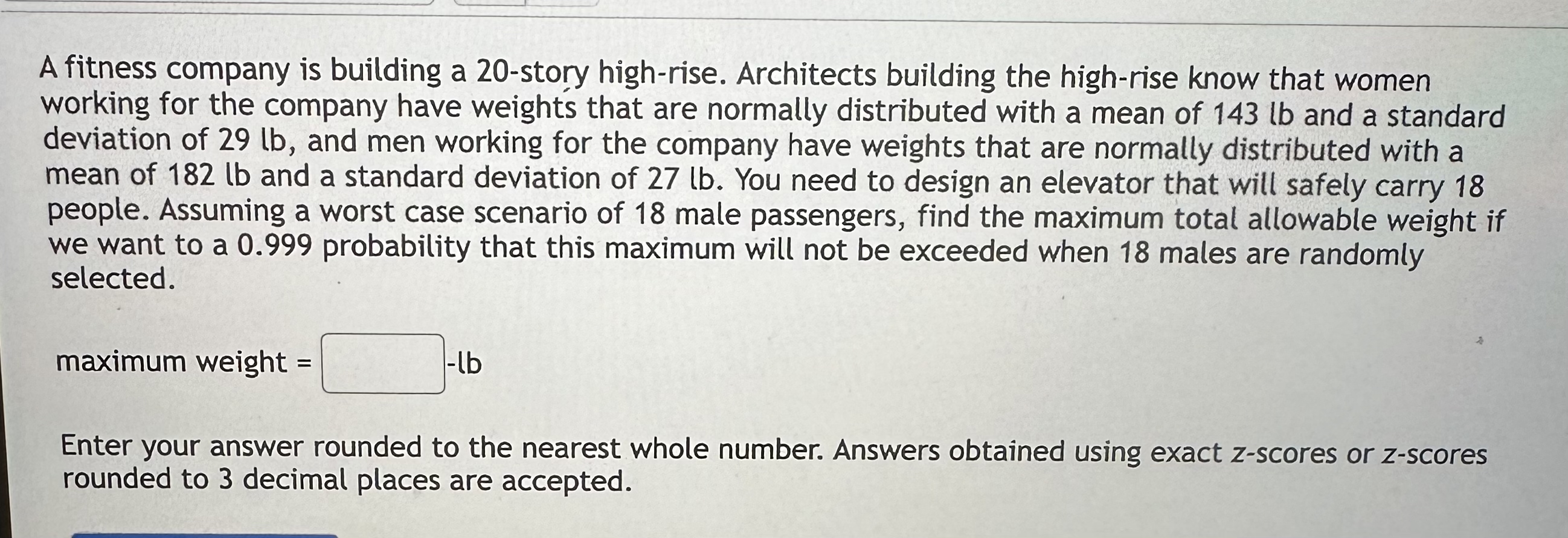 High Rise Fitness Centers Reference: Solved A Fitness Company Is Building A 20 Story High