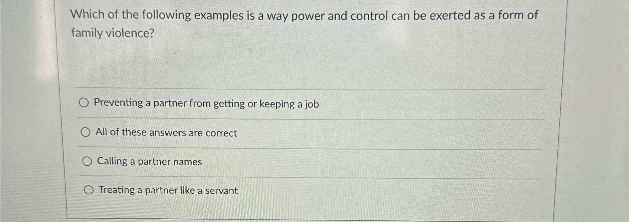 Solved Which of the following examples is a way power and | Chegg.com