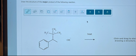 Solved Draw the structure of the major product of the | Chegg.com