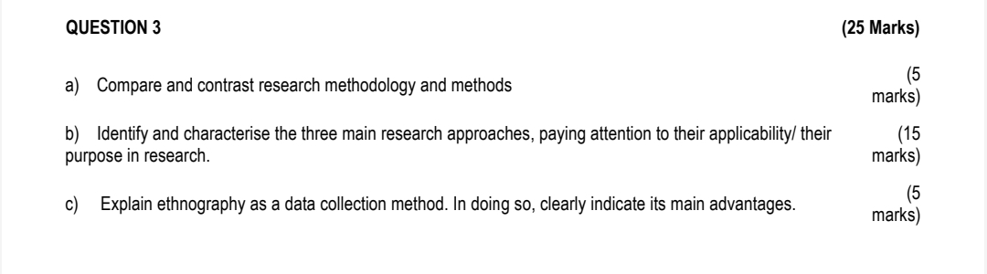 Solved QUESTION 3(25 ﻿Marks)a) ﻿Compare and contrast | Chegg.com