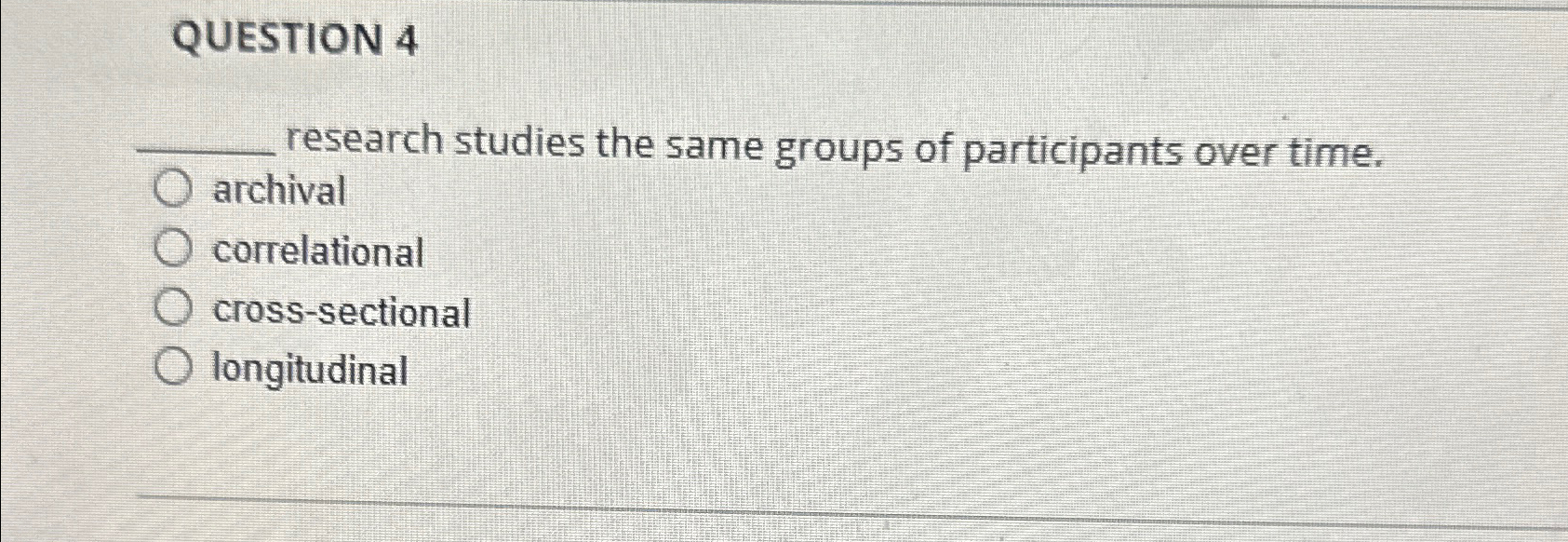 research studies the same groups of participants