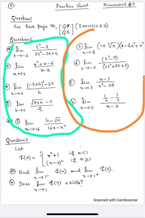 Solved Practice sheet Homework #3 Questions See Book page | Chegg.com