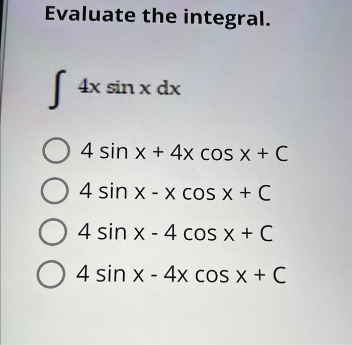 integration of sin power 4 x cos power 4 x dx