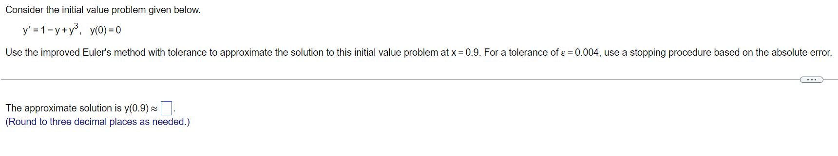 Solved Consider the initial value problem given | Chegg.com