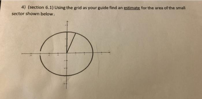 Solved 4) (section 6.1) Using the grid as your guide find an | Chegg.com