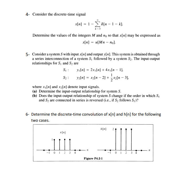 Solved 4- Consider The Discrete-time Signal | Chegg.com