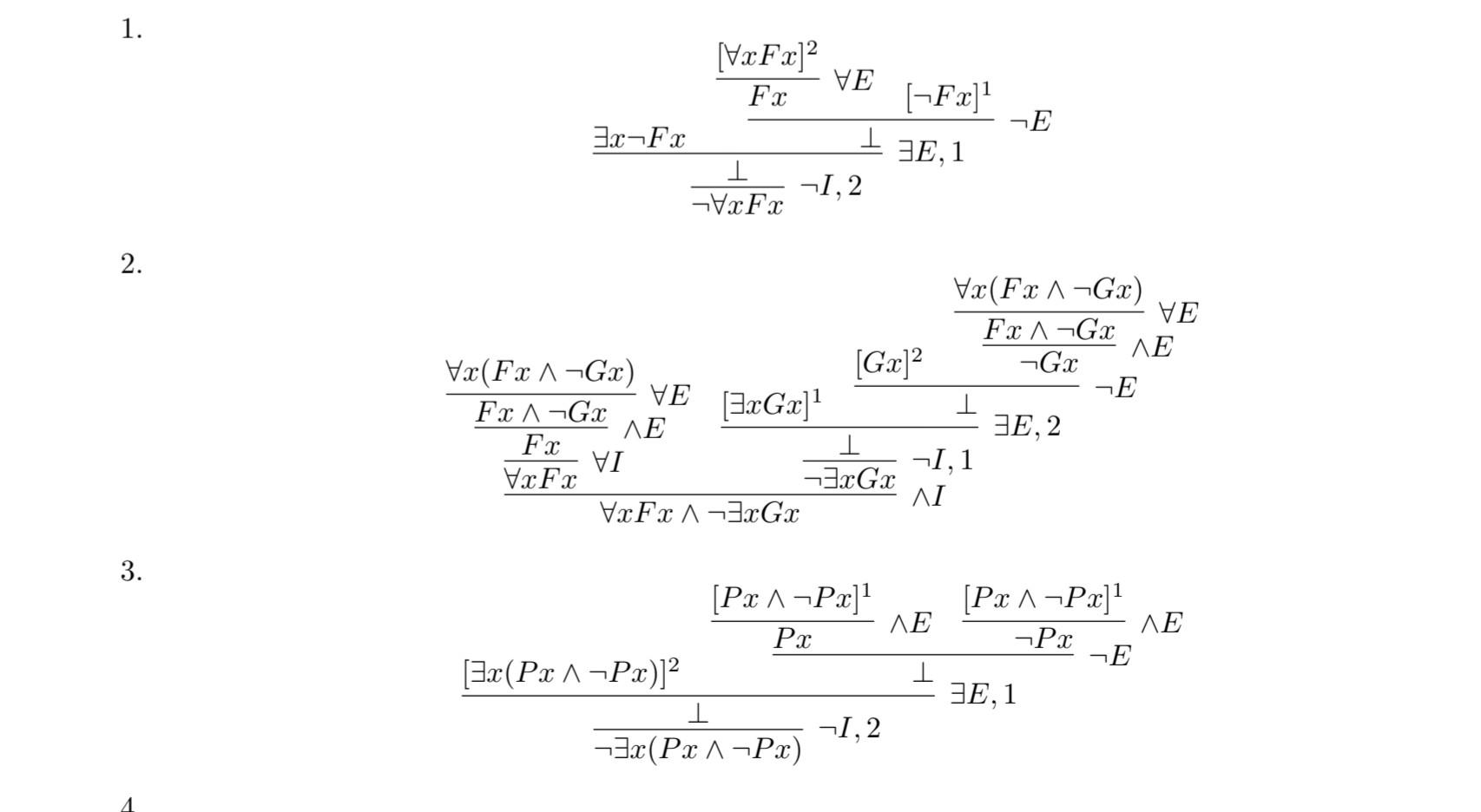 Solved ¬∃xfx∨¬∃xgx⊢¬∀x Fx∧gx 4