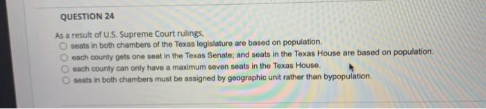 Solved QUESTION 24 As A Result Of U.S. Supreme Court | Chegg.com