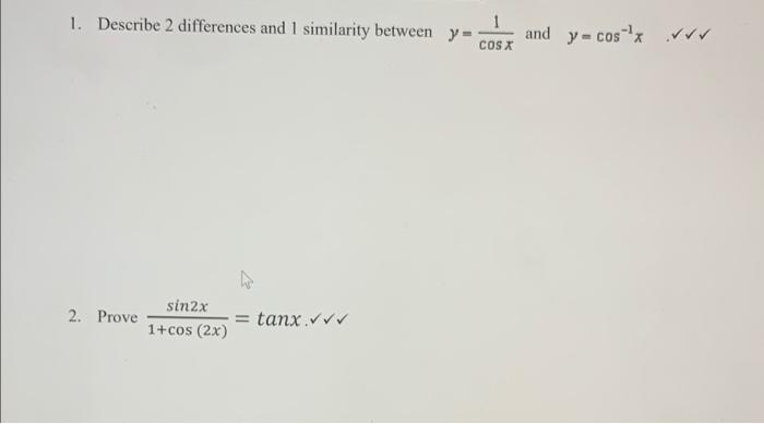 Solved 5. Solve 2 cos2 x + 5cosx + 3 on the interval xe | Chegg.com
