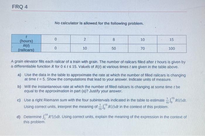 Solved No calculator is allowed for the following problem. A | Chegg.com