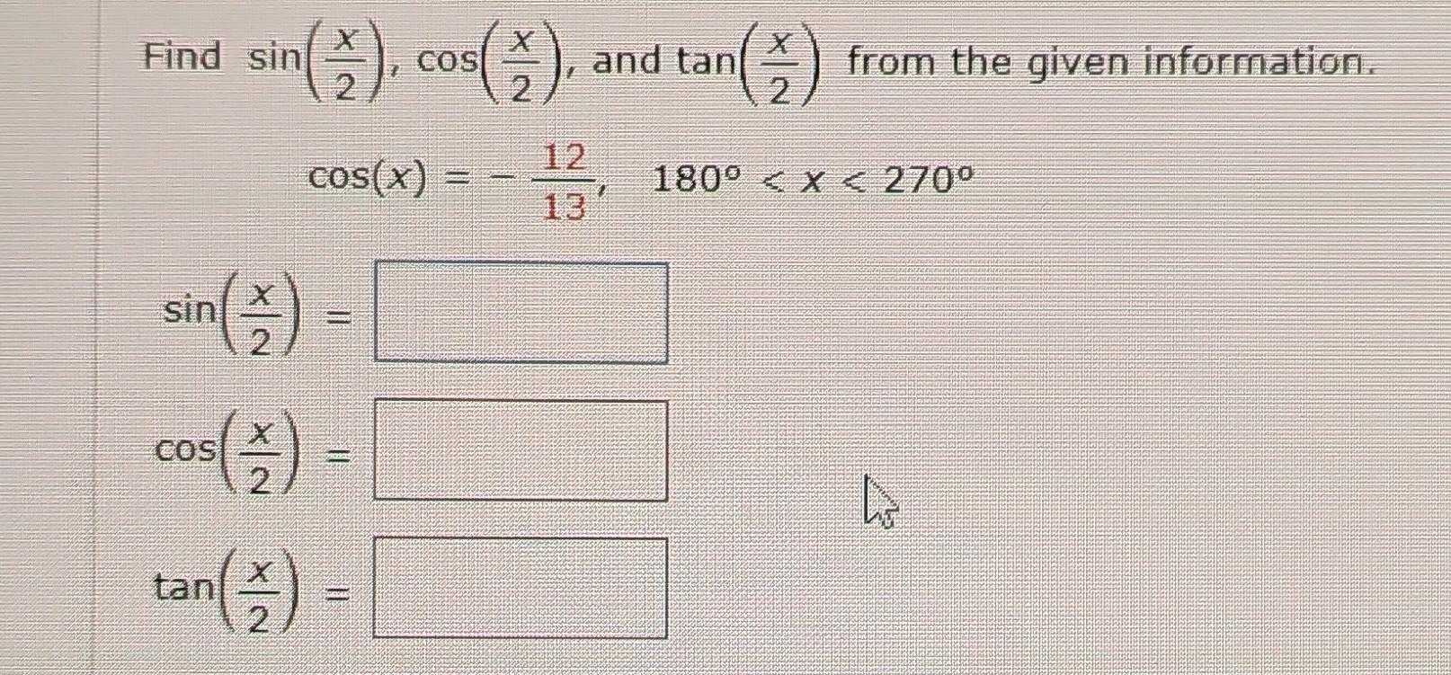 Solved (\), Cos(+), COS Find sin cos(x) = sin() | Chegg.com