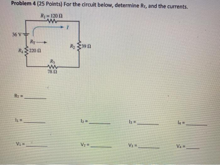 Solved Problem 4 (25 Points) For the circuit below, | Chegg.com