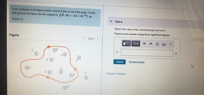 Solved Each conductor in the figure carries current into or | Chegg.com