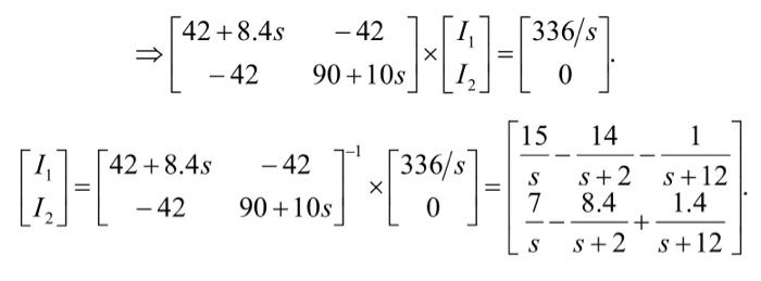 Solved can someone show me how to solve this equation for I1 | Chegg.com