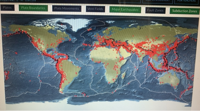 Solved Based On This Map What Can Be Said About The | Chegg.com