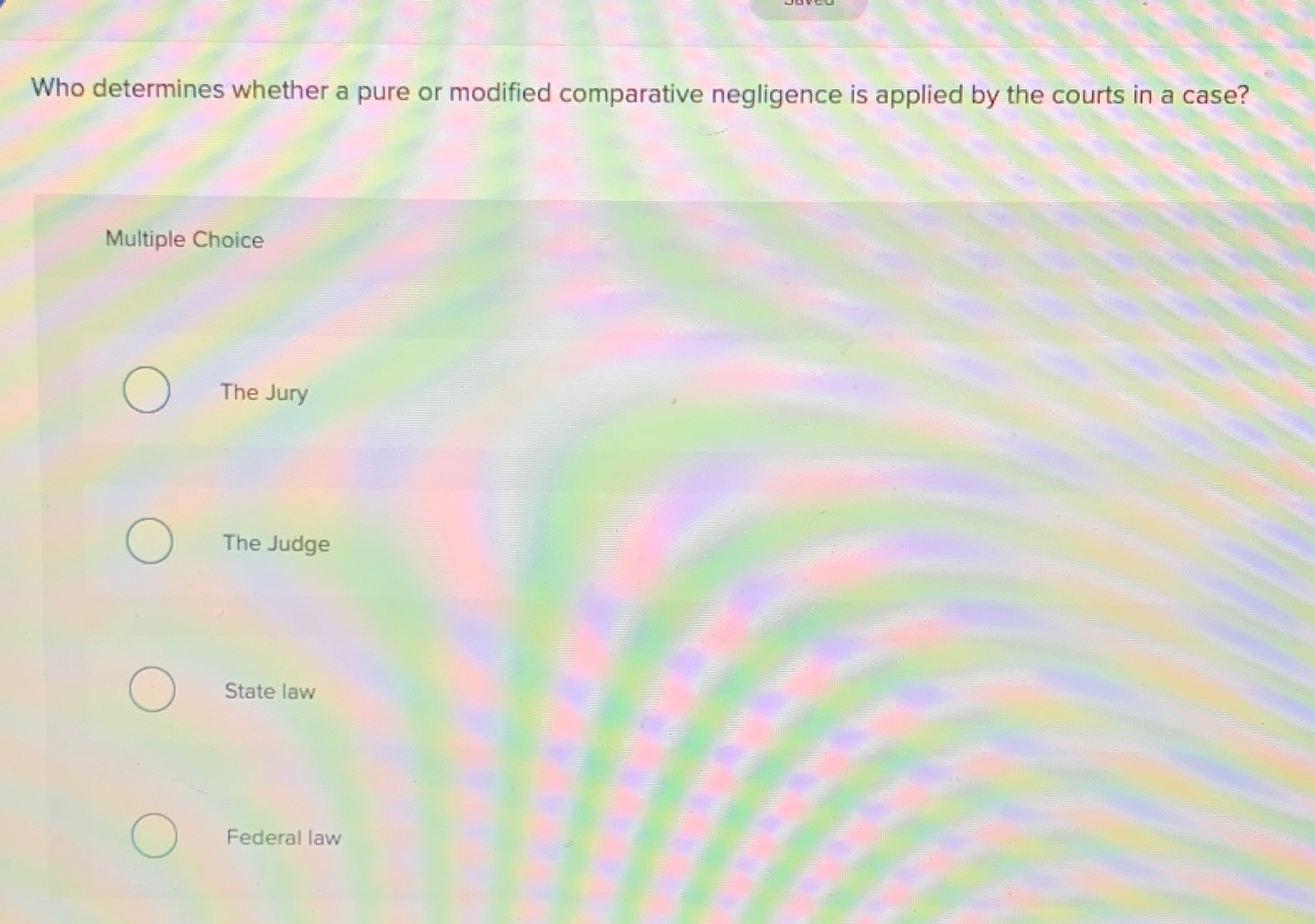 Solved Who determines whether a pure or modified comparative | Chegg.com