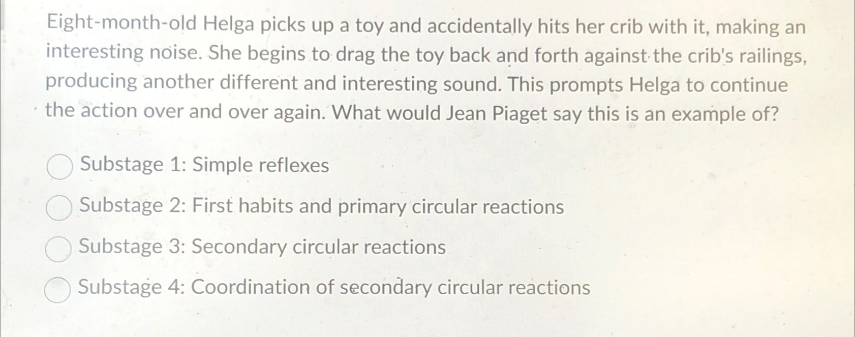 First habits and primary circular reactions sale
