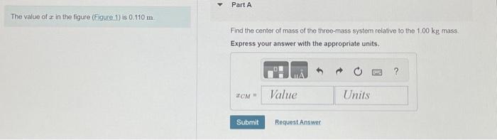 Solved The value of x in the figure (Figure 1 ) is 0.110 m | Chegg.com