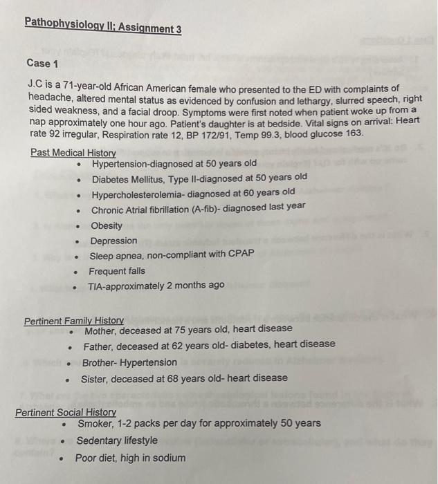 past medical history of hypertension patient