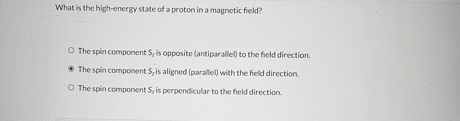 Solved What is the high-energy state of a proton in a | Chegg.com