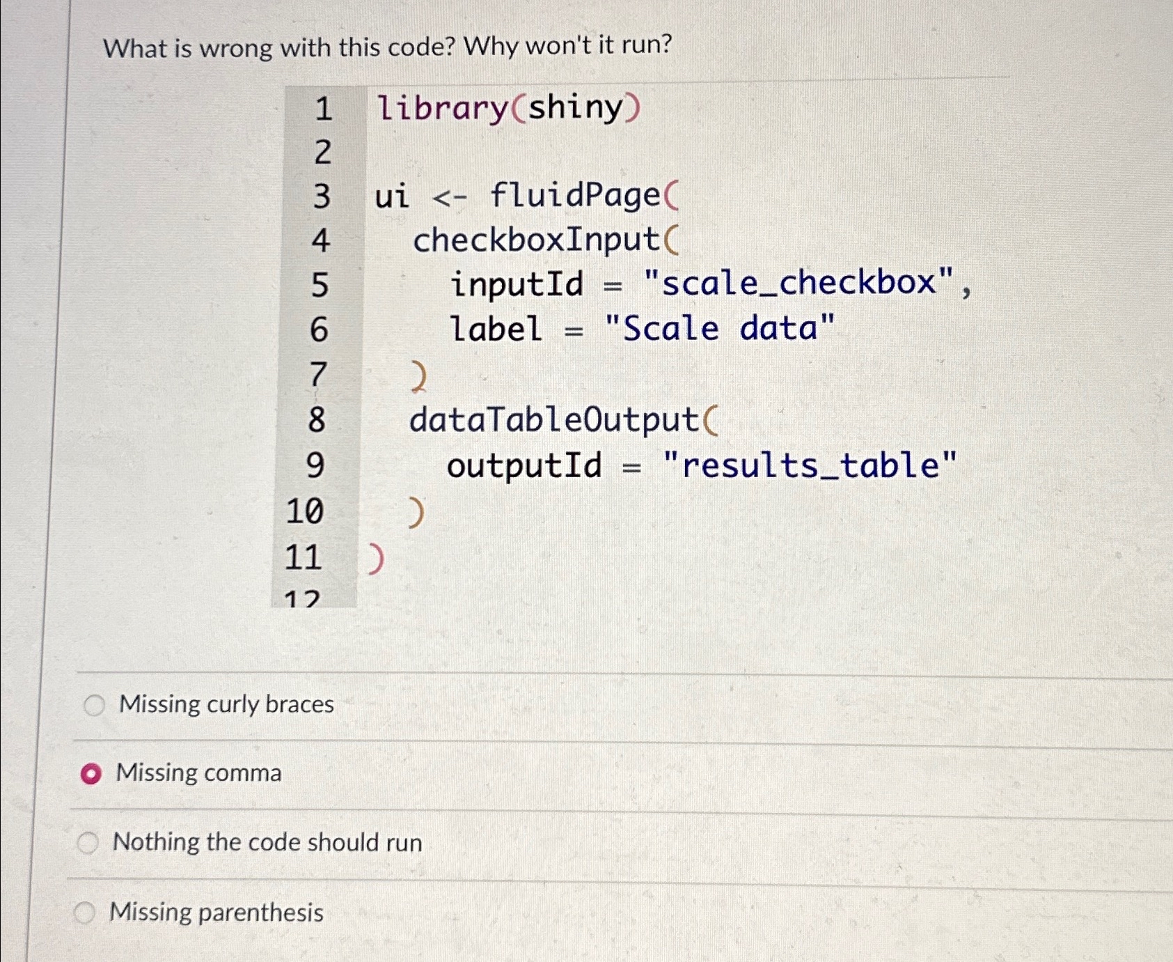 Solved What is wrong with this code? Why won't it | Chegg.com