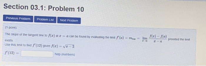 Solved Section 03.1: Problem 10 Previous Problem Problem | Chegg.com