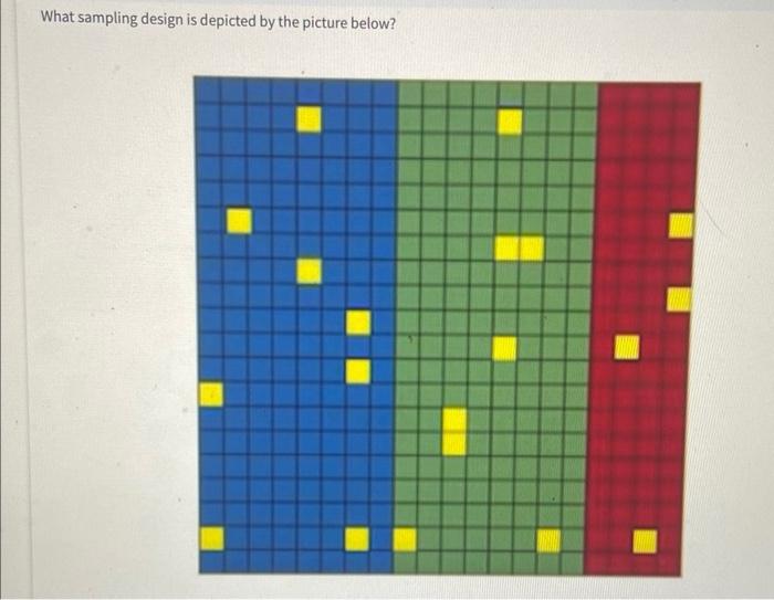 What sampling design is depicted by the picture below?