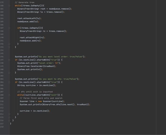 DFS and BFS Using Java, we will ask you to implement | Chegg.com