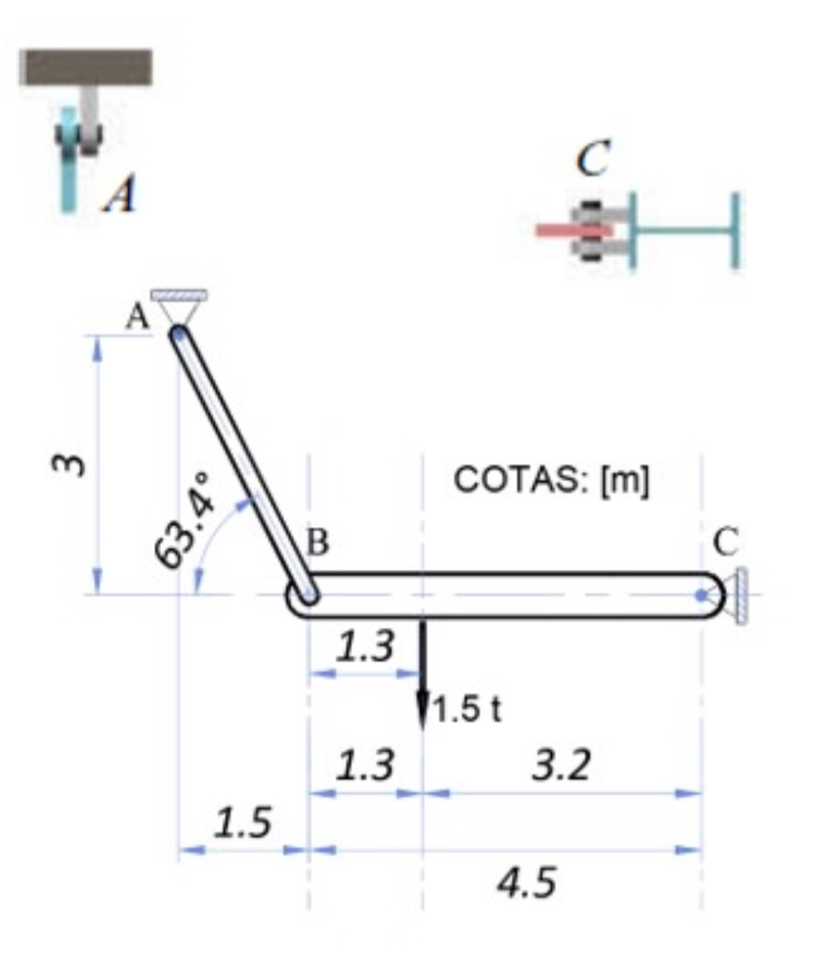 Solved La Viga BC Que Se Muestra En La Figura Está ﻿apoyada | Chegg.com