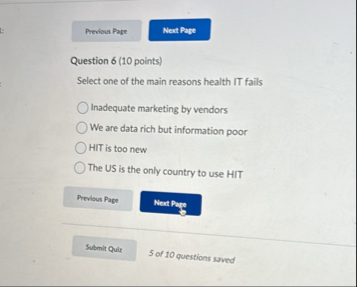 Solved Question 6 (10 ﻿points)Select one of the main | Chegg.com