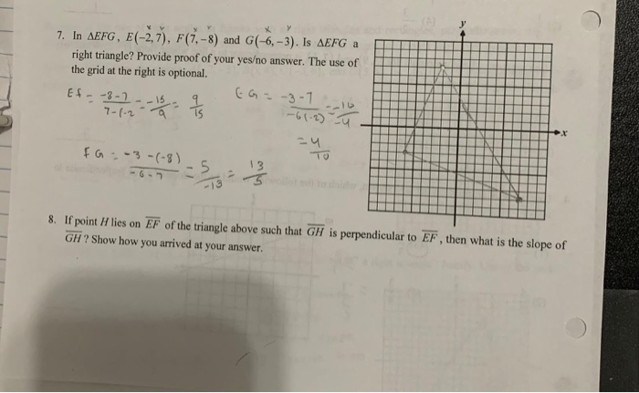 Solved 5. On the following grid, AB is shown with along with | Chegg.com