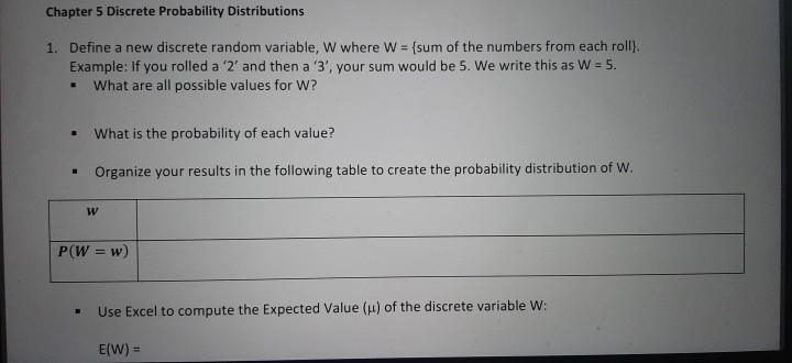 Solved Chapter 5 Discrete Probability Distributions 1. | Chegg.com